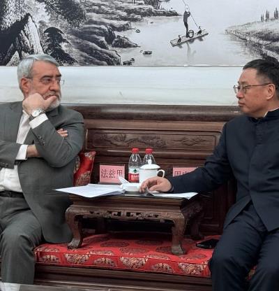 伊朗驻华大使与中国国家艺术院院长就深化两国文化艺术合作举行会谈